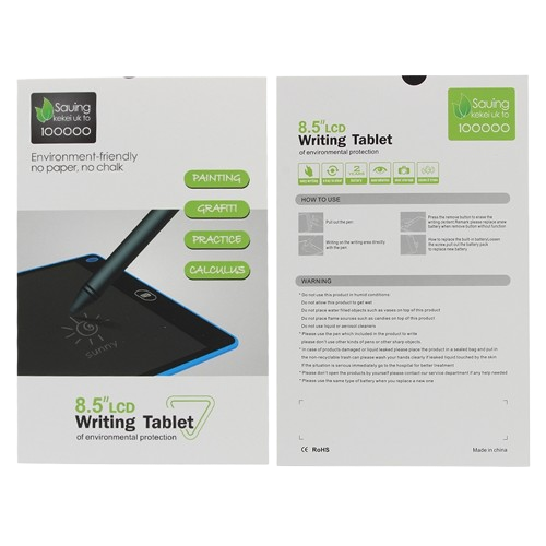 Tablette d'Écriture LCD 8,5 Pouces Bleue
